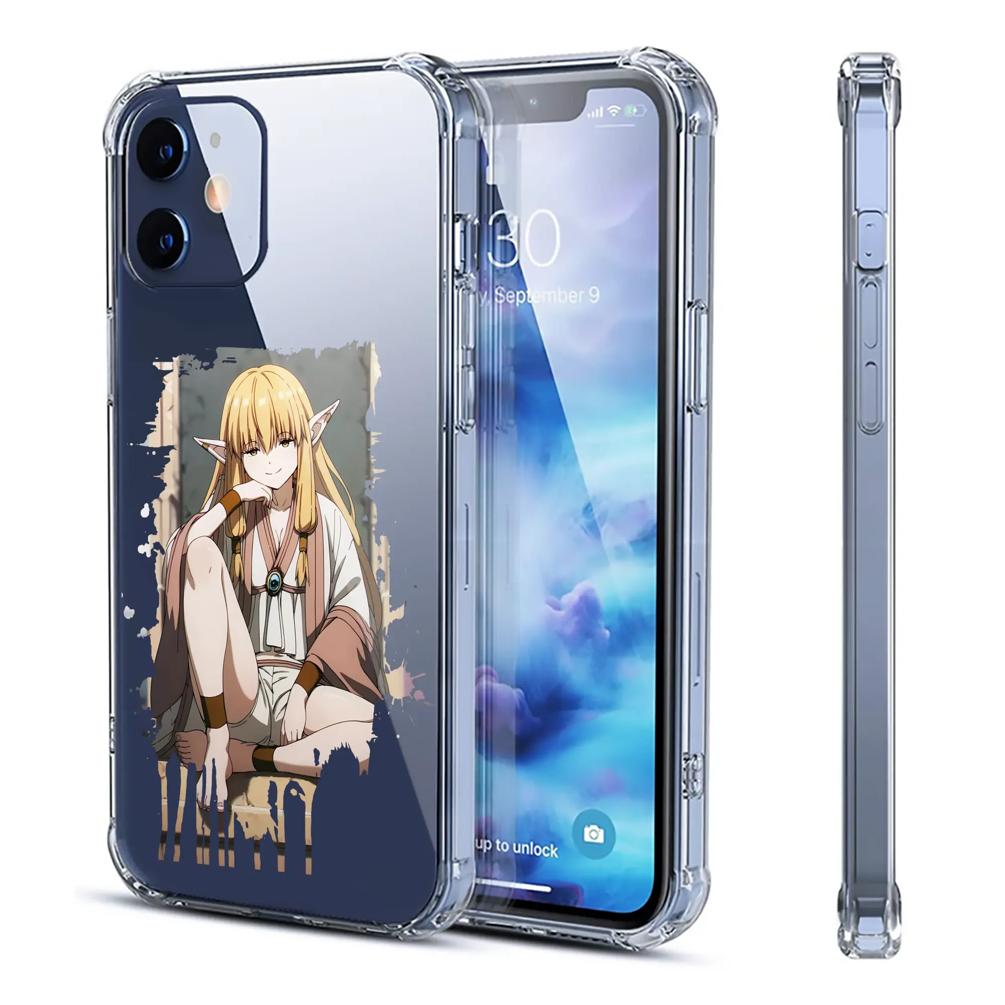 葬送のフリーレン（Frieren） グッズ,ゼーリエ（Serie） - IPhone 12シリーズ対応 ・ 透明スマホケース ・ クリアソフトケース ・ TPU素材 ・ 耐衝撃 ・ 高密着 ・ 防汚 防指紋 ・ 簡単着脱